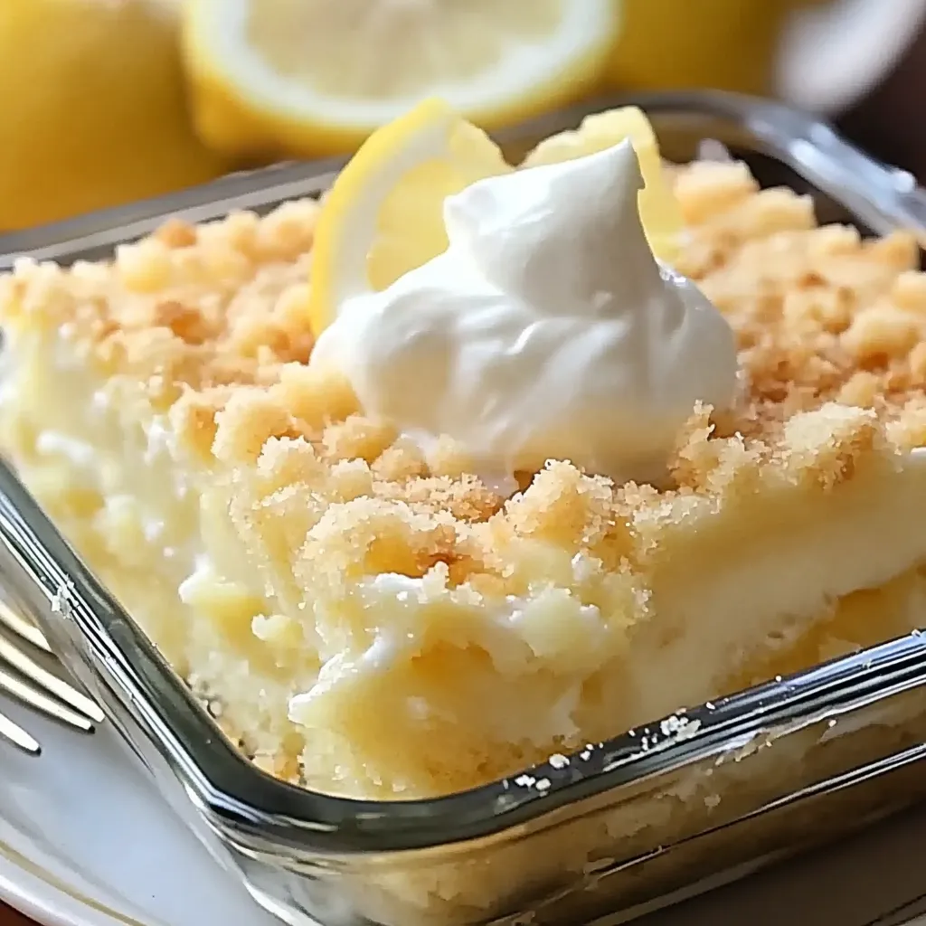 Easy lemon dump cake