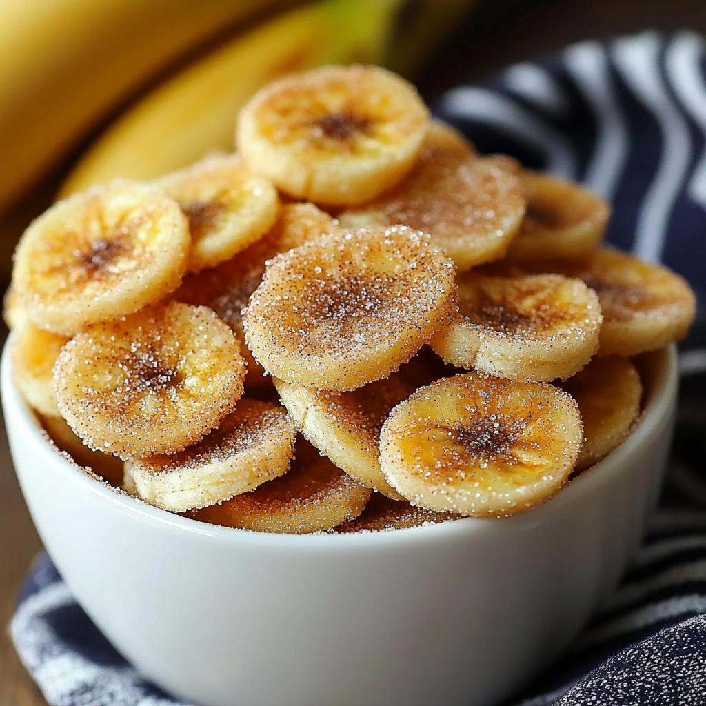 Homemade banana chips