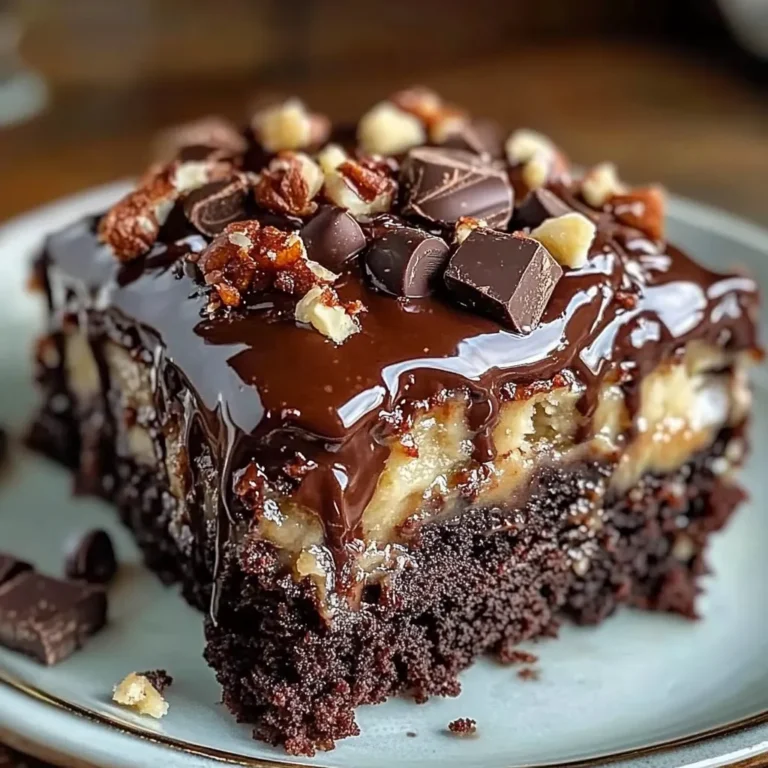 German Chocolate Poke Cake