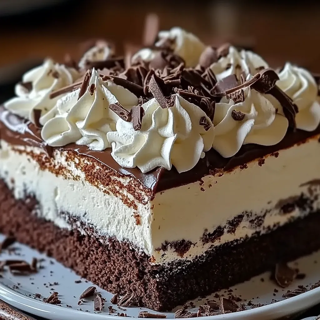 Brownie pudding dessert