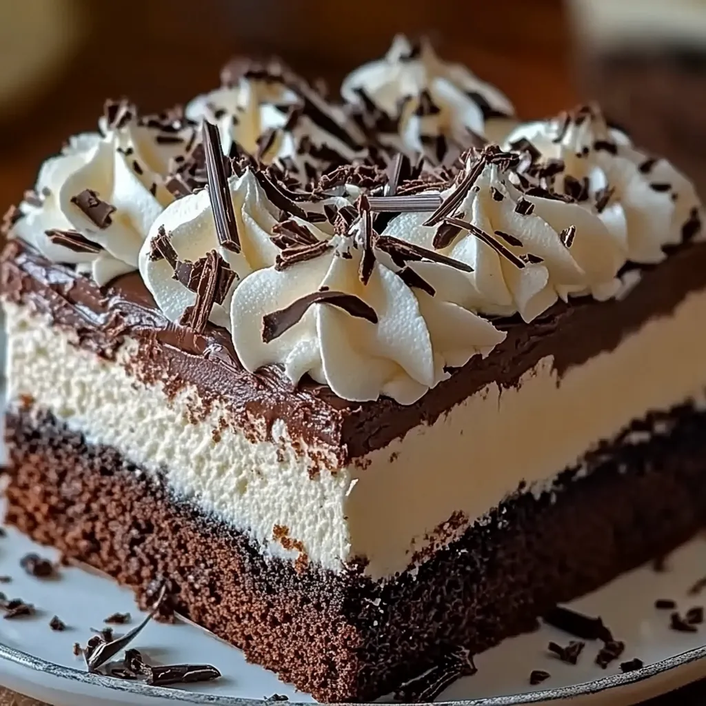 No-bake brownie dessert