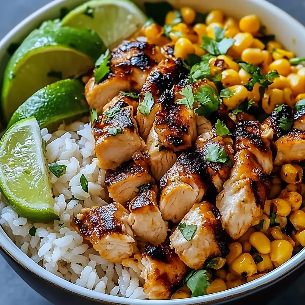 Mexican chicken rice bowl