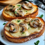 Cheesy Mushroom Toast