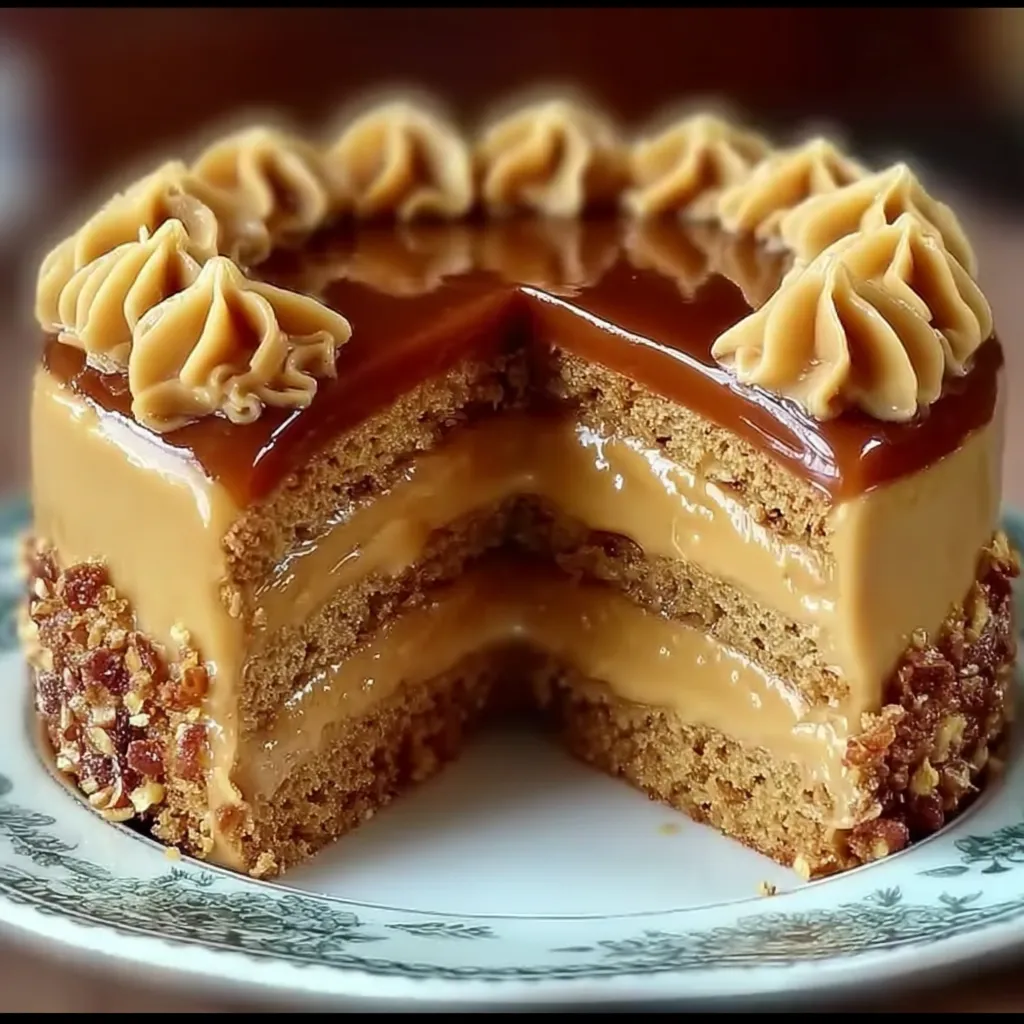 Butterscotch Cake with Caramel Frosting