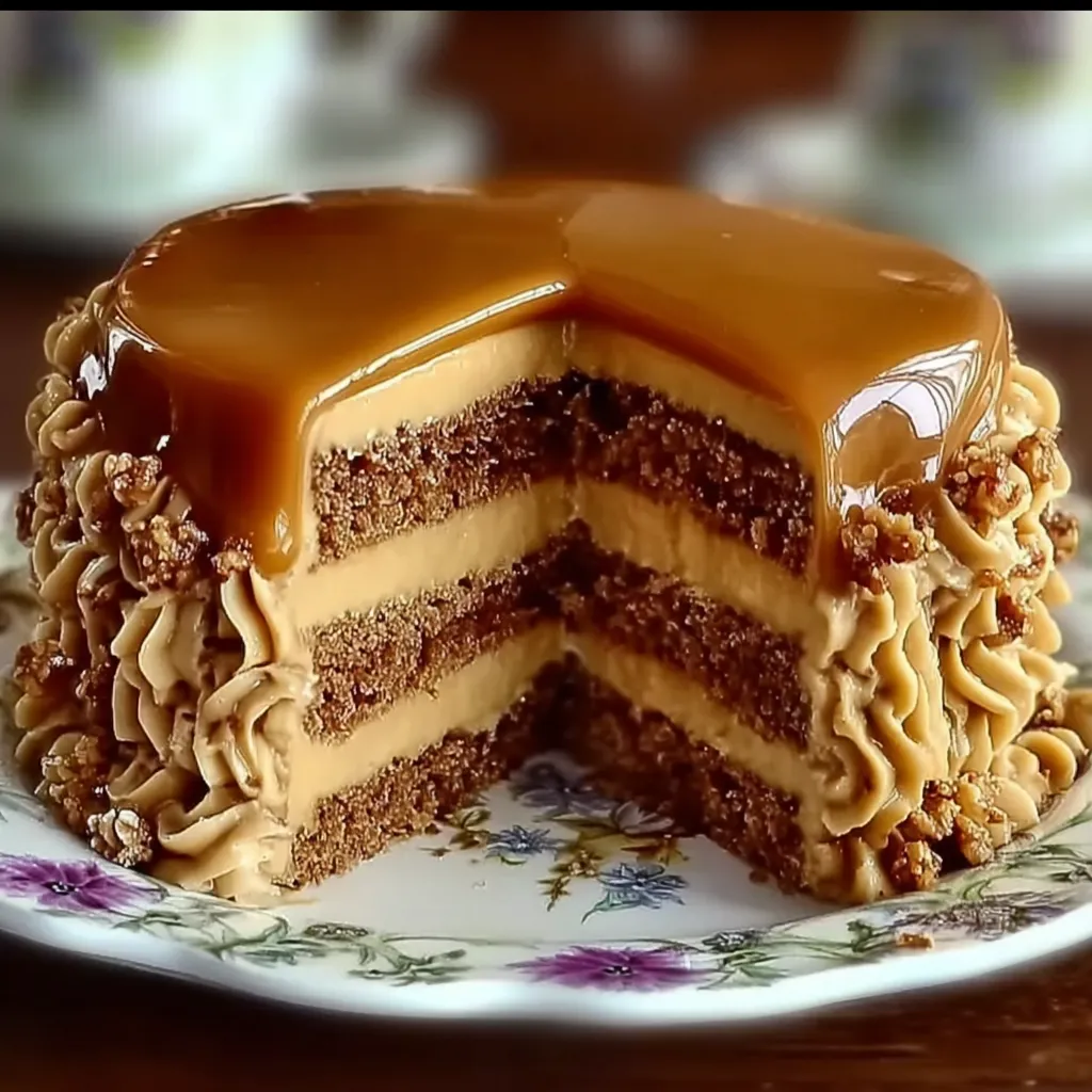 Butterscotch Cake with Caramel Frosting