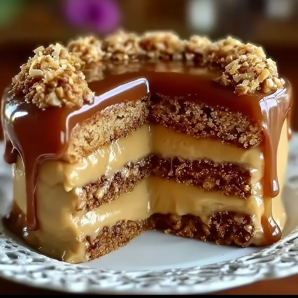 Butterscotch Cake with Caramel Frosting