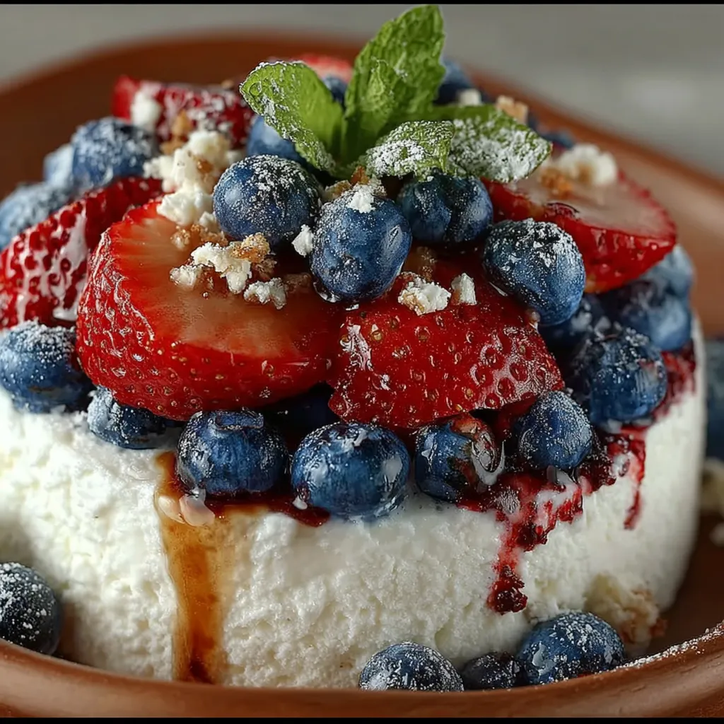 Red White & Blue Cheesecake Salad
