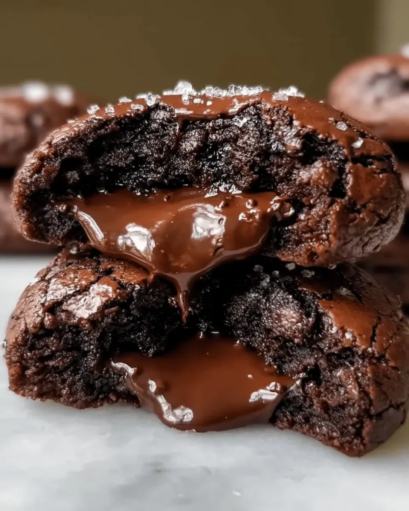 Chocolate Lava Brownie Cookies