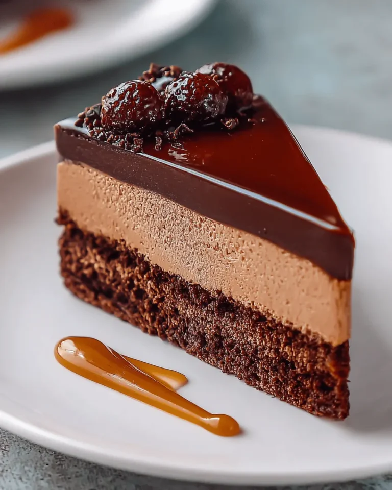 Chocolate Caramel Mousse Cake