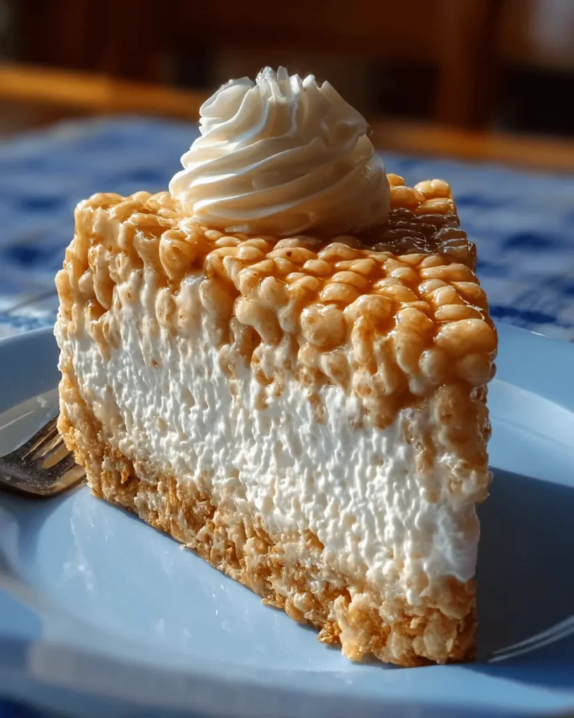 Rice Krispie Treat Cheesecake