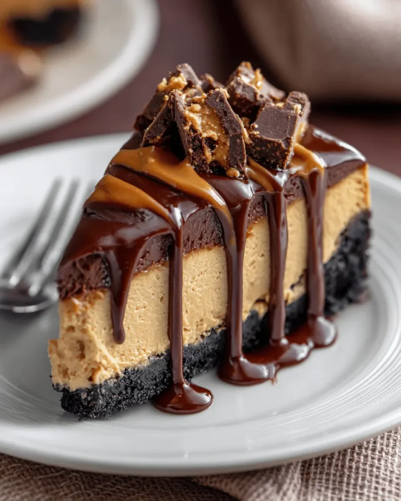 Chocolate Peanut Butter Cheesecake