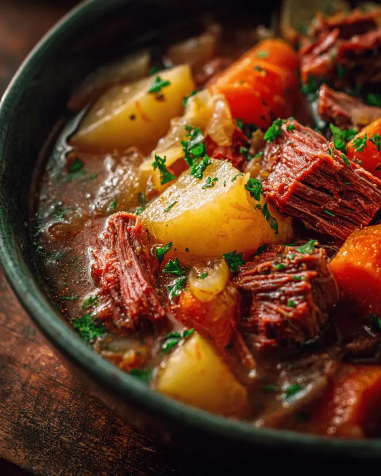 Slow Cooker Corned Beef & Cabbage Stew