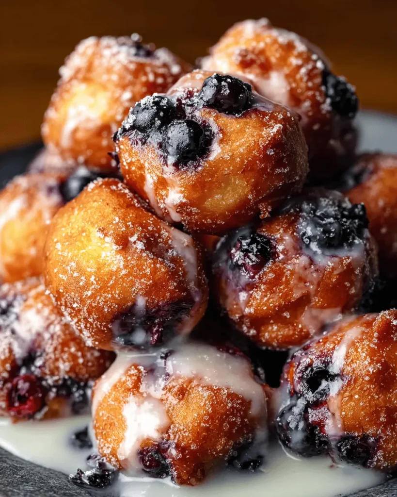 Baked Blueberry Fritter Bites