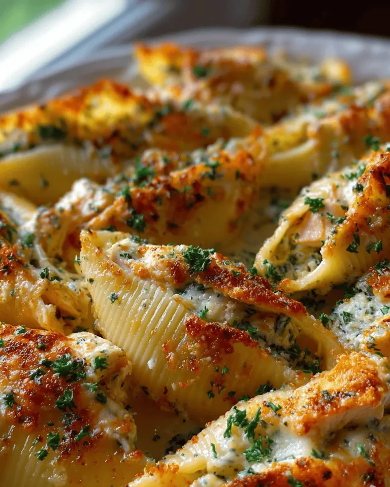 Stuffed Shells with Chicken and Garlic Butter