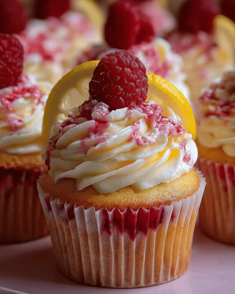Raspberry Lemon Heaven Cupcakes