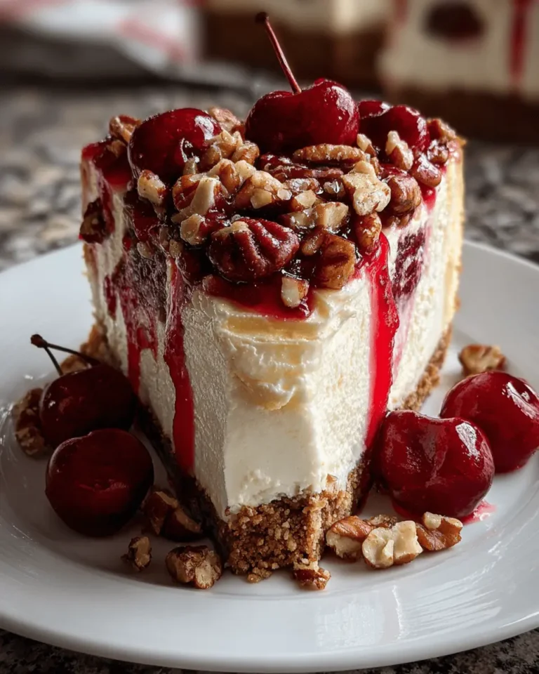 Cherry Pecan Cheesecake Lush