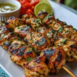 Coconut Lime Grilled Chicken Skewers