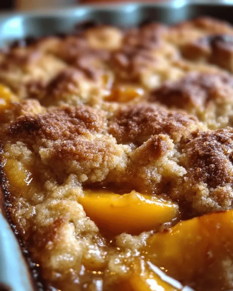 Old Time Oven Peach Cobbler