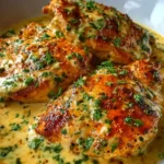Cheesy Garlic Butter Chicken
