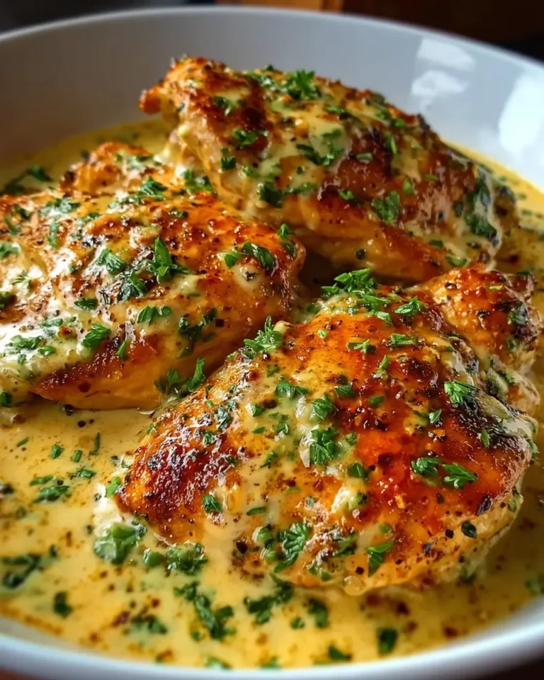 Cheesy Garlic Butter Chicken
