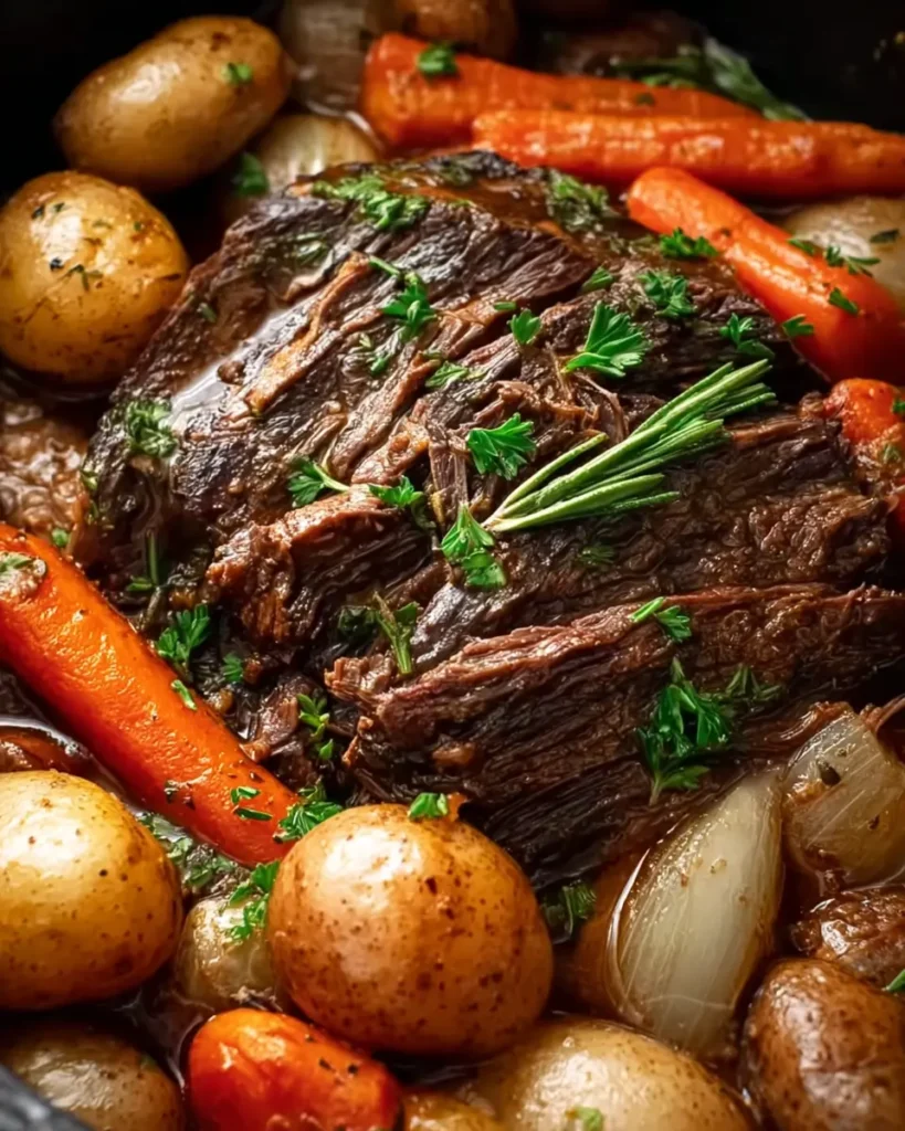 Slow Cooker Classic Pot Roast Dinner