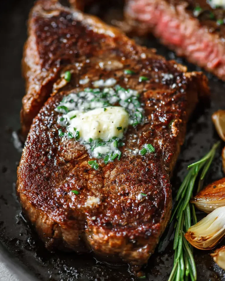 Pan-Seared Steak with Garlic Butter