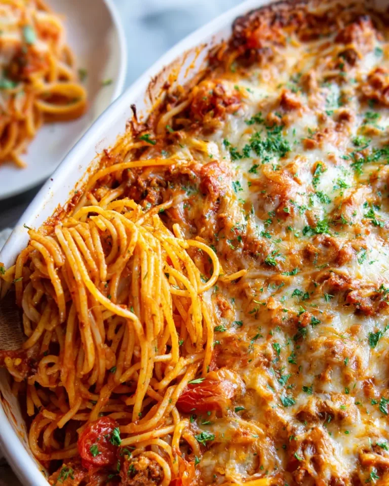 Easy Baked Spaghetti Recipe