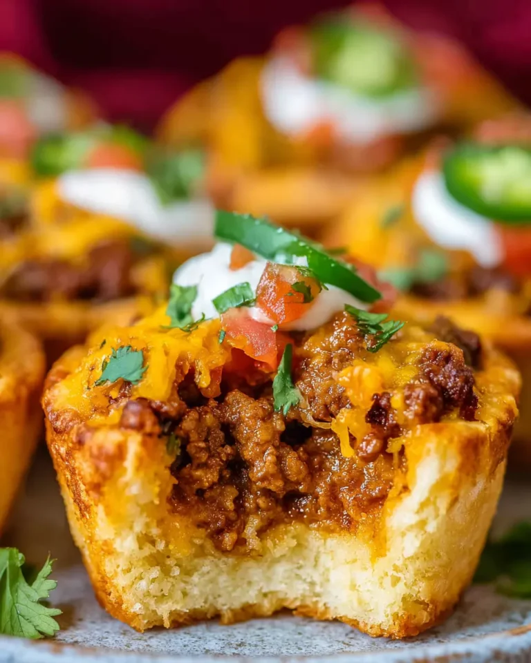 Cheesy Taco Biscuit Cups
