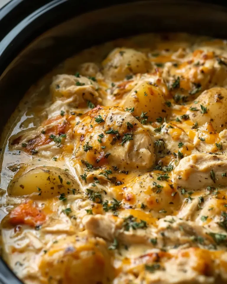 Creamy Cheesy Crockpot Chicken Stew