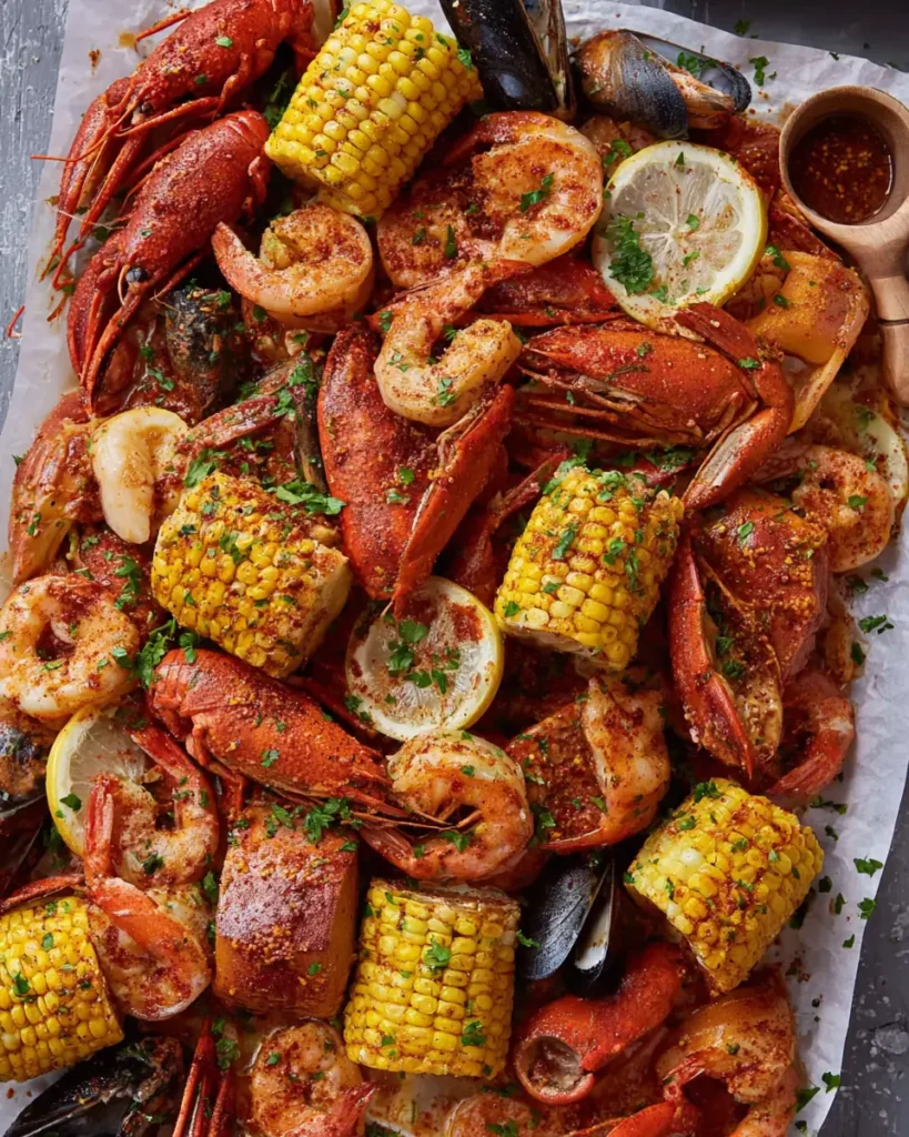 Garlic Butter Cajun Seafood Boil