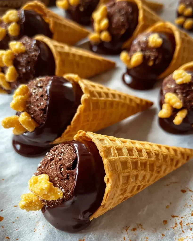 Bugles Jet-Puffed Chocolate Dipped Cones