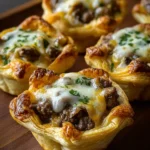 Beef and Mushroom Crescent Cups