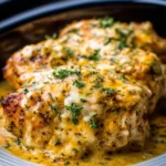 Slow Cooker Cheesy Garlic Chicken