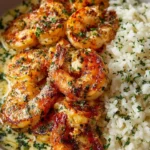 Garlic Butter Shrimp and Creamy Parmesan Rice