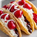 Cherry Cheesecake Tacos