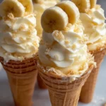 Banana Pudding Cheesecake Cones