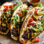 Easy Smash Burger Tacos