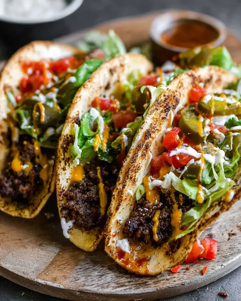 Easy Smash Burger Tacos