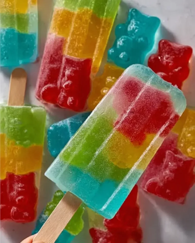 Gummy Bear Sports Drink Popsicles