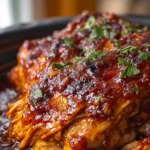 Sweet Baby Ray’s Crockpot Chicken Easy Slow Cooker BBQ Chicken