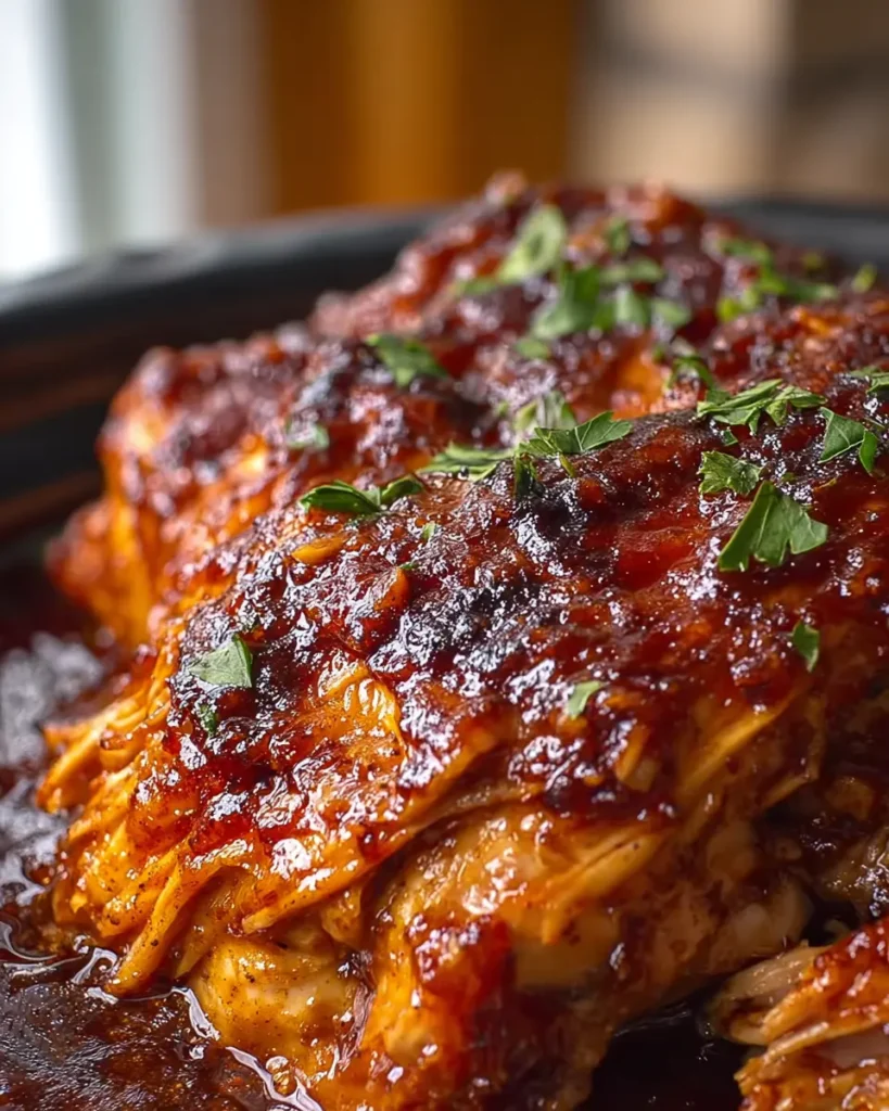 Sweet Baby Ray’s Crockpot Chicken Easy Slow Cooker BBQ Chicken