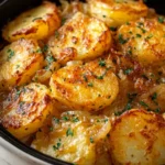 Golden Buttery Potatoes with Caramelized Onions