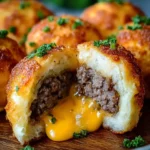 Garlic Parmesan Cheeseburger Bombs