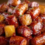 Pineapple Brown Sugar Mississippi Lil Smokies Bites