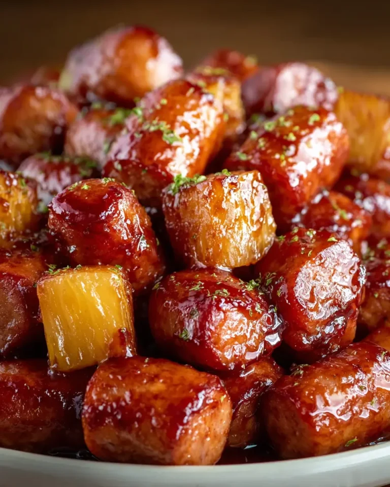 Pineapple Brown Sugar Mississippi Lil Smokies Bites
