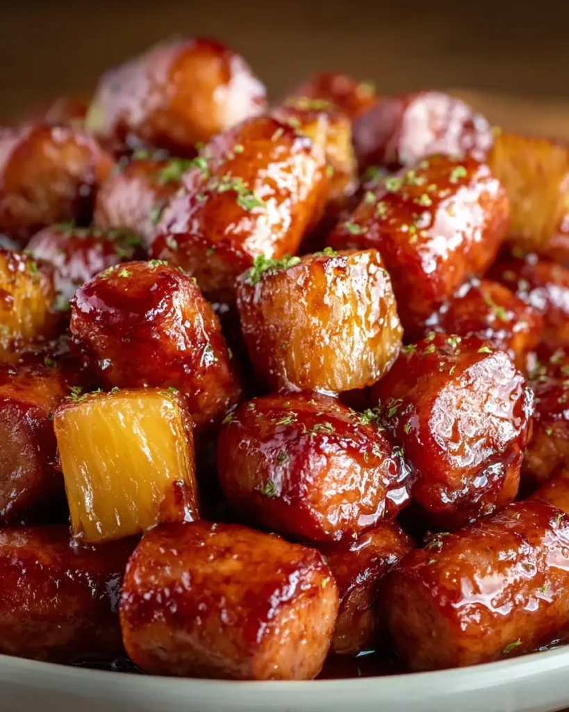 Pineapple Brown Sugar Mississippi Lil Smokies Bites
