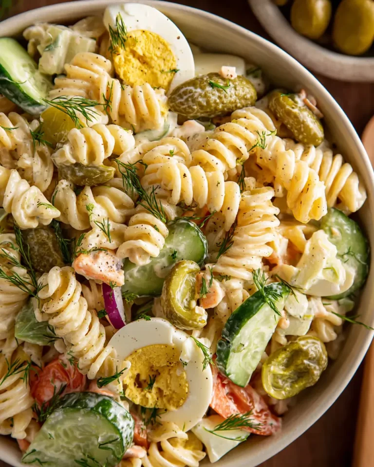 Dill Pickle Pasta Salad