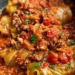 Slow Cooker Unstuffed Cabbage Rolls