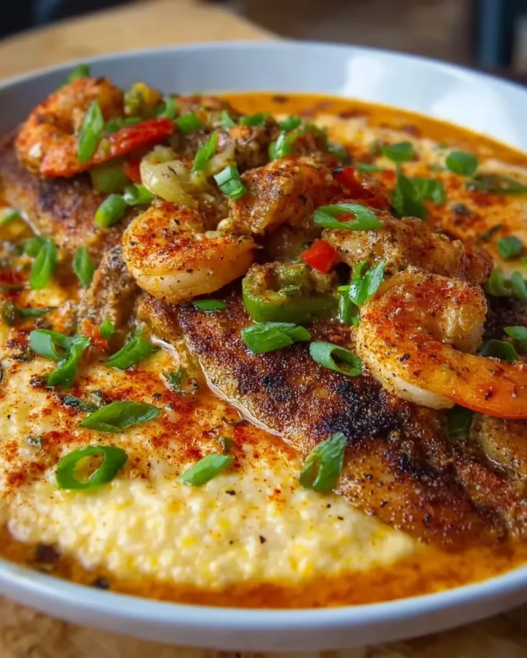 Cajun Catfish Shrimp and Grits