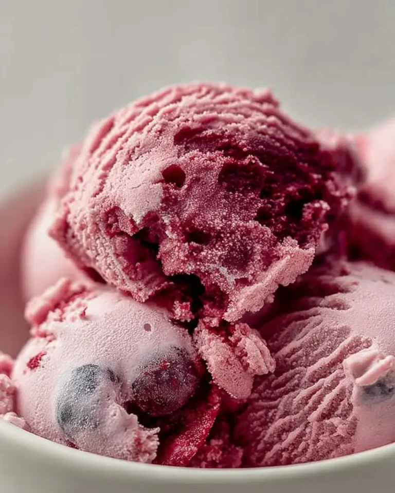 Berry Coconut Frozen Ice Cream
